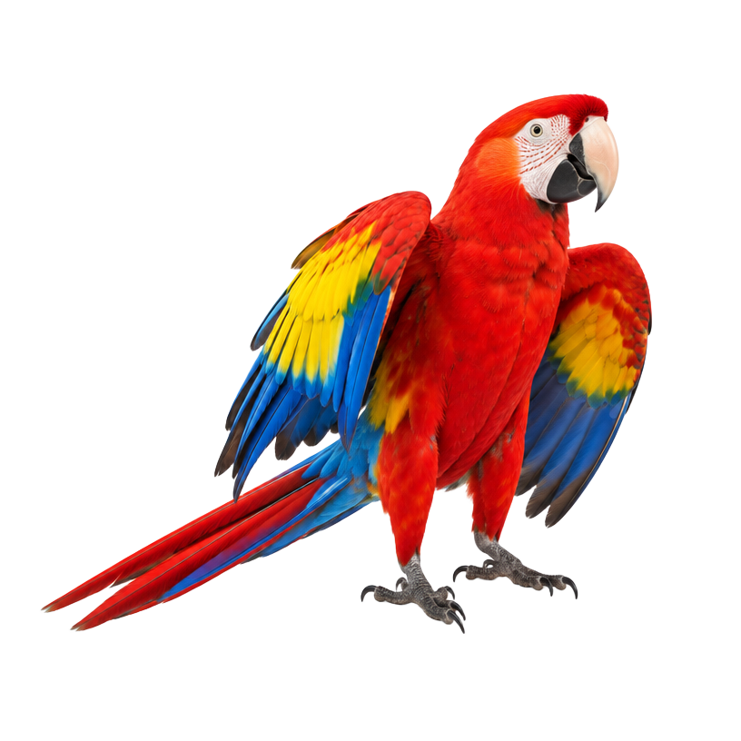 Un loro de colores de gugiboard