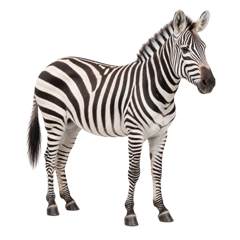 Una cebra del tablero Animales de la selva de gugiboard
